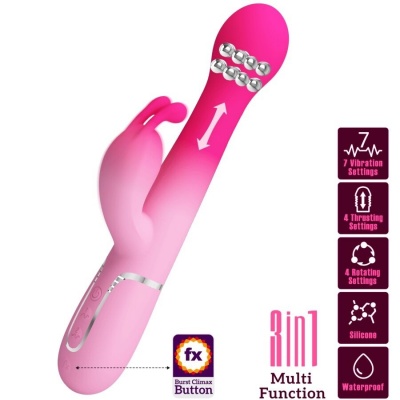 Pretty Love DeJon 3-in-1 Multifunction Rabbit Pink - image 2