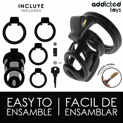 Addicted Toys Locked Gilden Cage Silicone Penis Cage - image 4