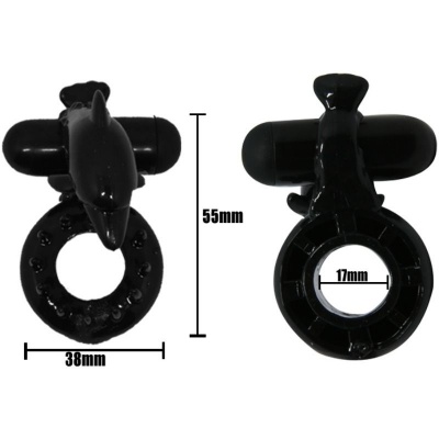 Baile Sweet Ring Ring With Clitoris Stimulator Dolphin - image 3