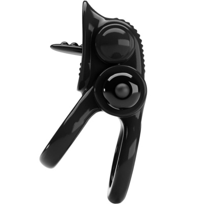 Pretty Love Passionate Double Vibrating Ring, Black - image 2