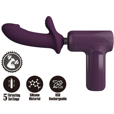 Pretty Love DJ Scholar Massager 5 Settings Purple