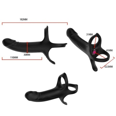 Armony Dildo Ring Vibrator Remote Black - image 3