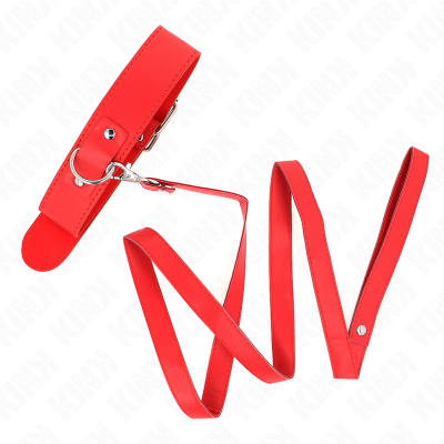 Necklace With Belt 116 CM Red Strap Adjustable 32-50 CM X 8 CM - image 2