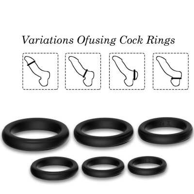 Armony Lock Rings Silicone Black - image 3