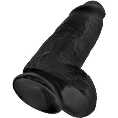 King Cock Chubby Realistic Penis 23cm Black - image 4