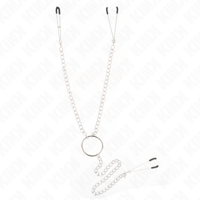 KINK - Triple Nipple And Clit Clamps With Chain Model 1