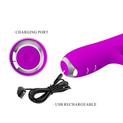 Pretty Love Rachel Rechargeable Vibrator Suction Purple - image 8