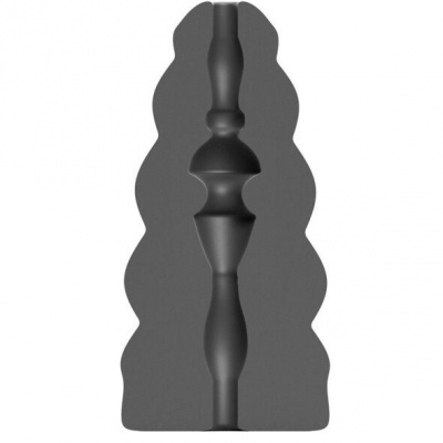 All Black Flick Masturbator, 17cm, Spiral - image 1