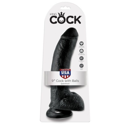 King Cock Dildo Black Balls 22.9 CM - image 5