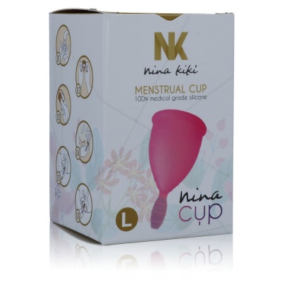 NINA Menstrual Cup Size L, Pink - image 2