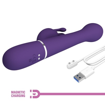 Pretty Love Dejon 3-in-1 Purple Rabbit Vibrator - image 10