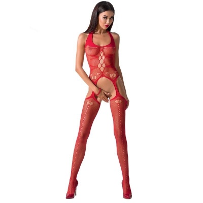 Passion BS059 Red Fishnet Bodystocking One Size Passion BS059 Red Fishnet Bodystocking One Size