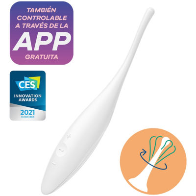Satisfyer Twirling Joy Clitoris Vibrator White App