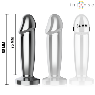 Intense Metal Dildo Anal Plug 10 Vibrations S Remote - image 5