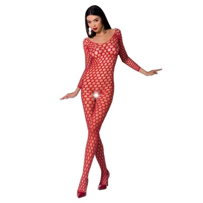 Passion BS077 Bodystocking Red One Size