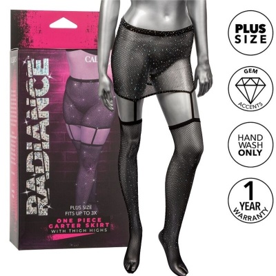 CalExotics Radiance Garter Skirt Thigh Highs Plus - image 1