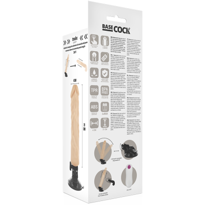 Basecock Realistic Vibrator Flesh 21 cm - image 5