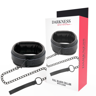Darkness Black Posture Collar with Leash Darkness Black Posture Collar with Leash