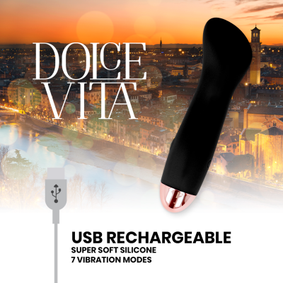 Dolce Vita One Rechargeable Vibrator Black 7-Speed - image 5