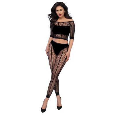 Chilirose CR 4647 Top and Leggings Black S/M