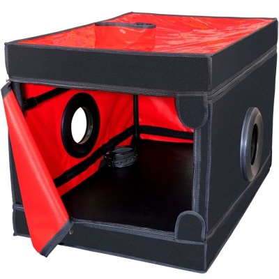 Secret Dome Kink Club La Niche Cabin Black Red - image 6