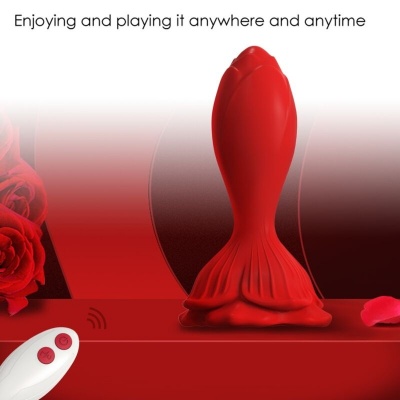 Armony Pink Vibrator Anal Plug Small Remote Red - image 4