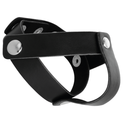 Darkness Leather Penis and Testicle Ring - image 2