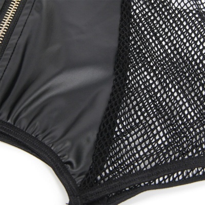 Subblime Sexy Mesh Dress Leather Black L/XL - image 8