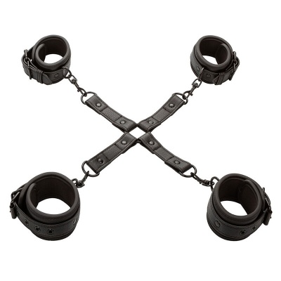 CALEXOTICS Nocturnal Hog Tie Connector Leather Adjustable Black - image 1