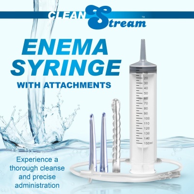 Foto van XR Brands - Enema Spuit met Accessoires - 150 ml