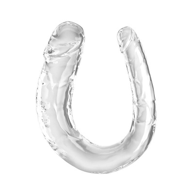 King Cock Double Trouble Double Dildo 33 CM Clear