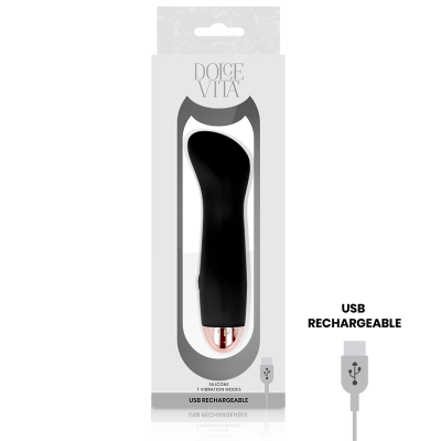 Dolce Vita One Rechargeable Vibrator Black 7-Speed - image 4