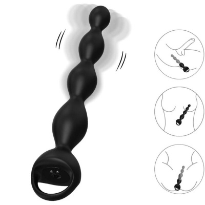 Armony Vibrator Finger Anal Plug Black