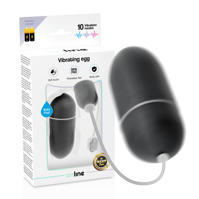 Online Waterproof Vibrating Egg Black - image 2
