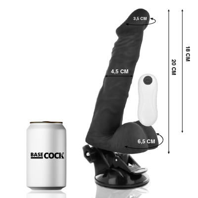 Basecock Articulated Realistic Vibrator Black 20 cm - image 2