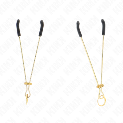 KINK Thin Nipple Clamps Gold 7cm - image 2
