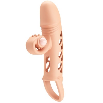 Romance Flesh Extended Sleeve with Vibration - image 3