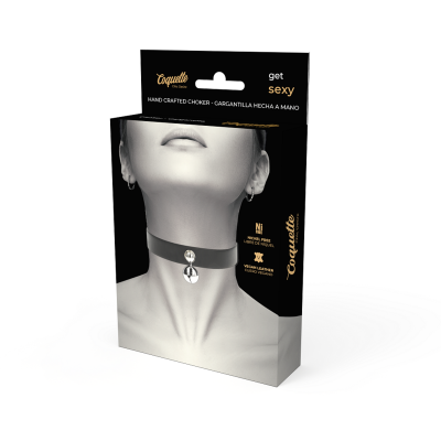 Coquette Chic Desire Vegan Leather Rattle Collar - image 5