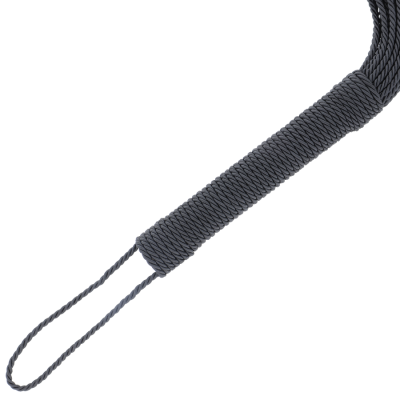 Black Bondage Whip 50cm - image 2