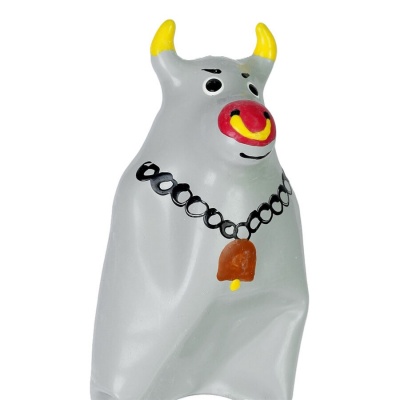 Condomerie Handpainted Novelty Grey Bull XL - image 1
