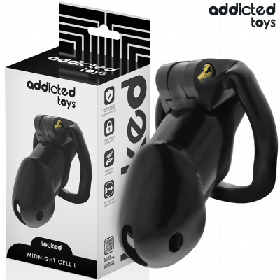 Addicted Toys Locked Mindnight Cell Penis Cage Size L