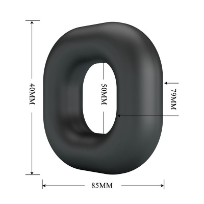 CRAZY BULL - Walden Super Soft Silicone Cock Ring Black - image 5