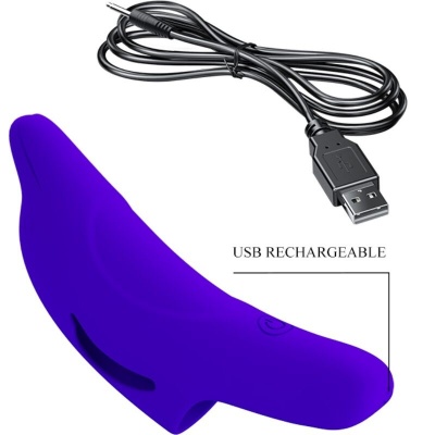 Pretty Love Delphini Powerful Finger Stimulator Dark Blue - image 8