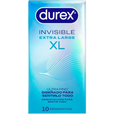 Durex - Invisible Condoms XL 10 UNITS Durex - Invisible Condoms XL 10 UNITS