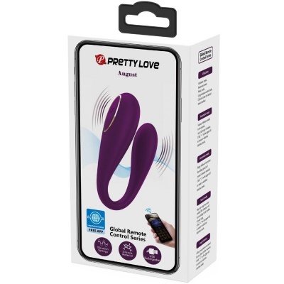 Pretty Love August Remote Couples Vibrator Purple - image 7