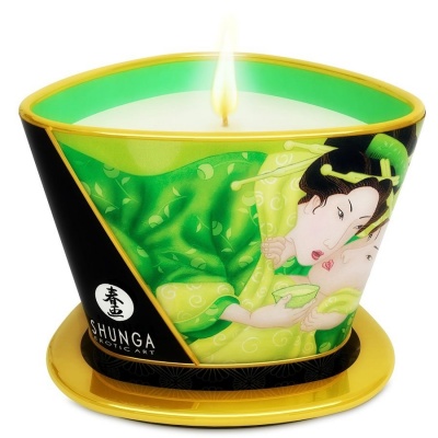 Shunga Mini Caress Green Tea Massage 170ML Shunga Mini Caress Green Tea Massage 170ML