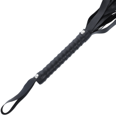 Black Bondage Whip 51 Cm - image 2