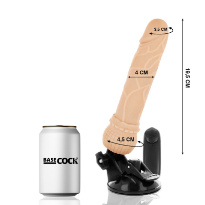 Basecock Realistic Vibrator Flesh 19.5 cm - image 2
