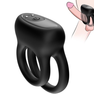 Armony Double Ring Vibrator Black