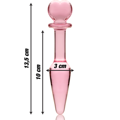 Nebula Series Model 7 Anal Plug Glass Pink 13.5cm - image 3